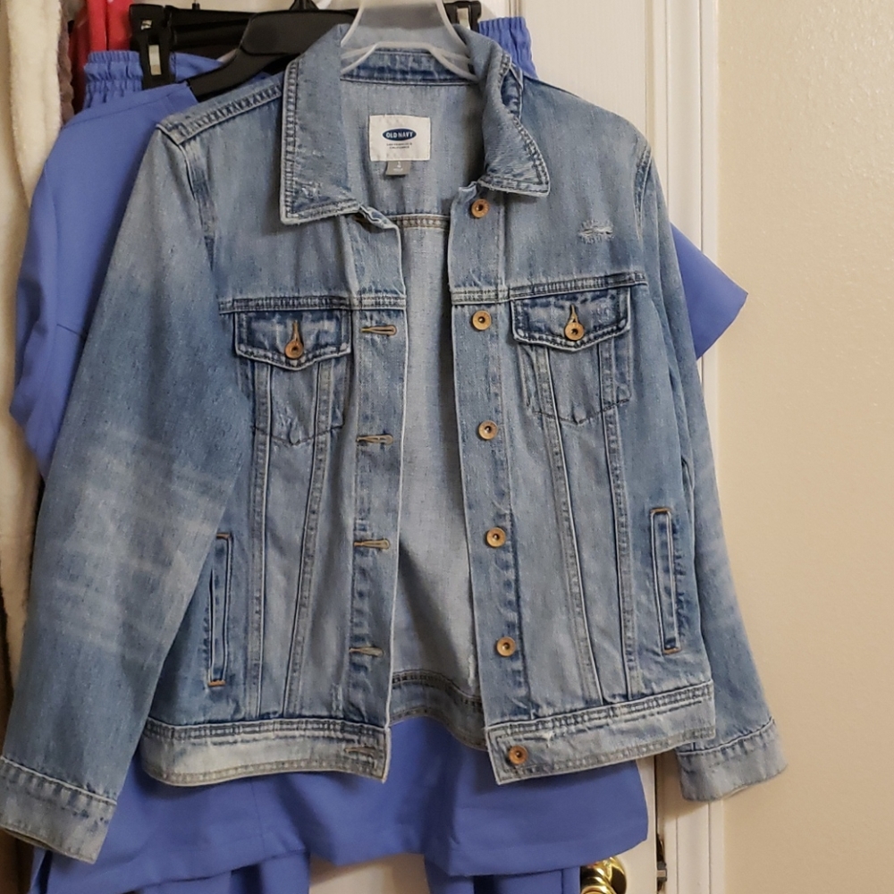 Old Navy Whitewash Denim Jacket